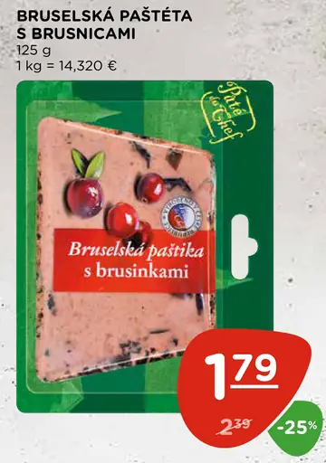 Bruselská paštéta s brusnicami