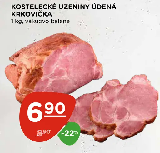 Kostelecké údeniny údená krkovička