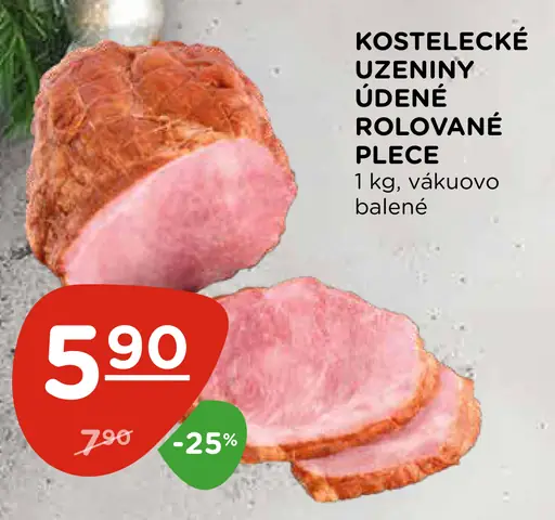 Kostelecké uzeniny Údené rolované plece