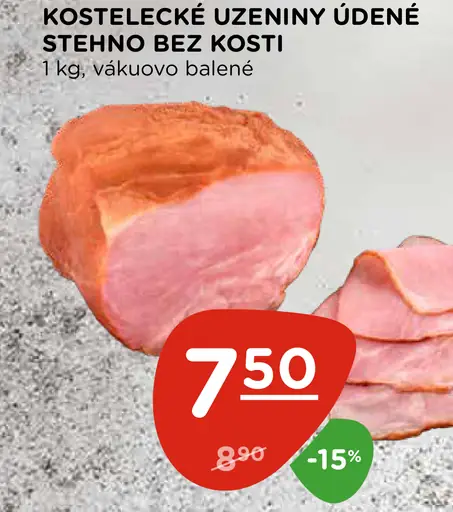 Kostelecké údeniny údené karé bez kosti