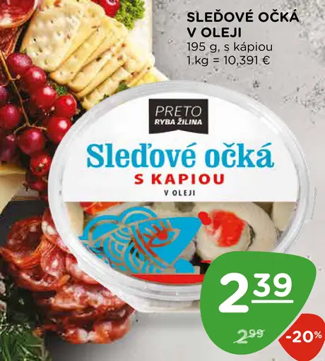 Preto Sledové očká