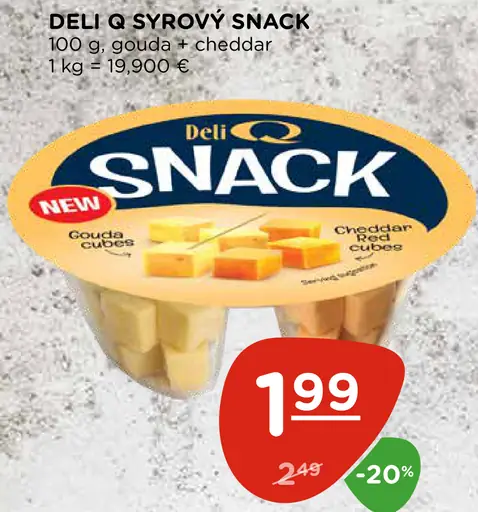 Deli Q syrový SNACK