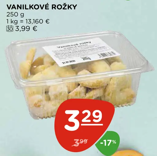 Vanilkové rožky