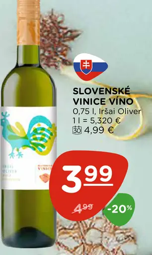 Slovenské vinice Víno