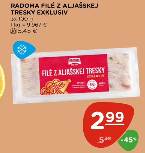 Radoma Filé z aljašskej tresky
