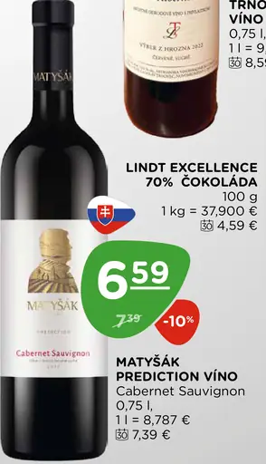 Matyšák Prediction víno Cabernet Sauvignon