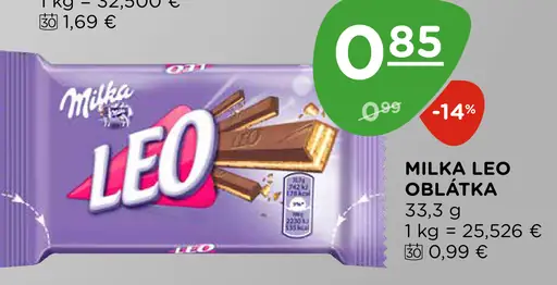 Milka Oblátka Leo
