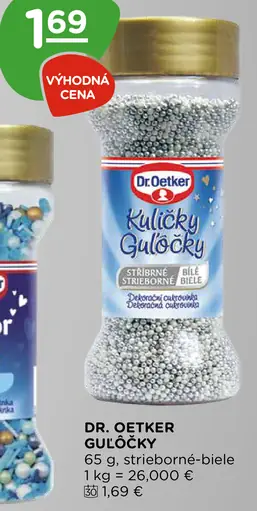 Dr. Oetker Guľôčky strieborné biele
