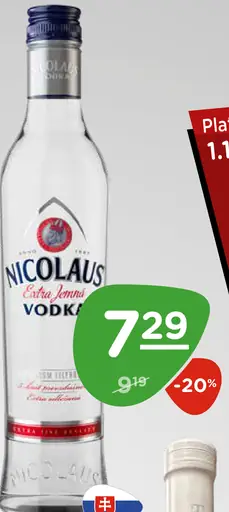 Nicolaus Extra Jemná Vodka