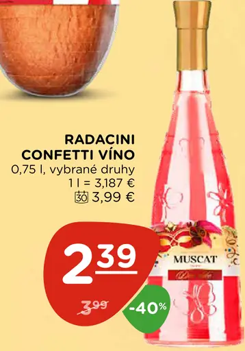 Radacini Confetti Vino Muscat