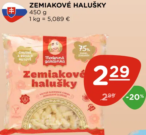 Zemiakové halušky