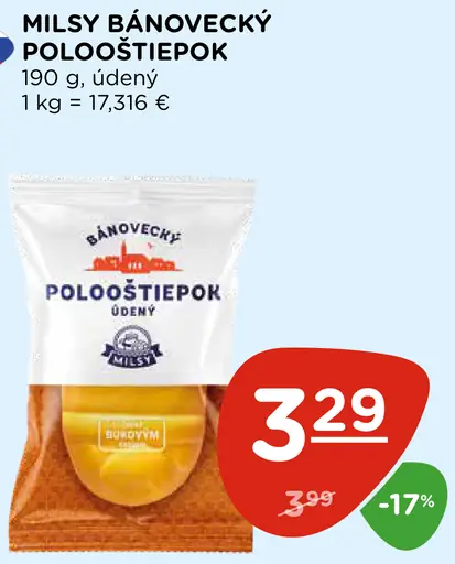 Milsý Bánovecký Pološtiepok