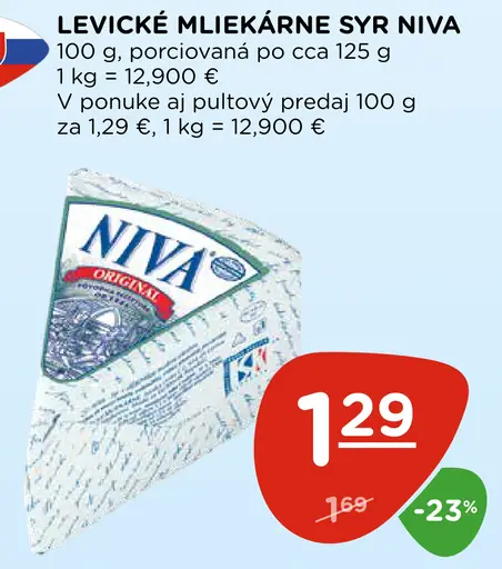 Levice Mliekarne Syr Niva