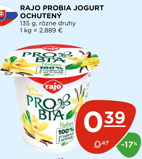 Rajo Probia Jogurt ochutený