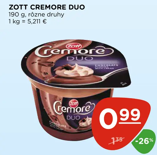 Zott Cremore Duo