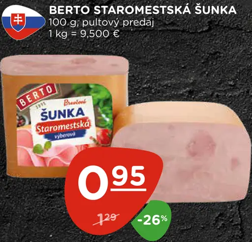 Berto Staromestská berto šunka kuracia