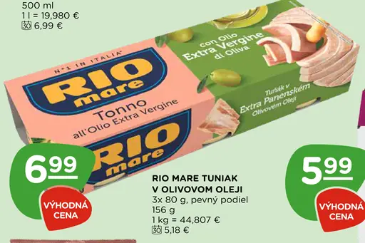 Rio Mare Tuniak v olivovom oleji