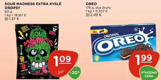 Sour Madness extra kyslé dropsy