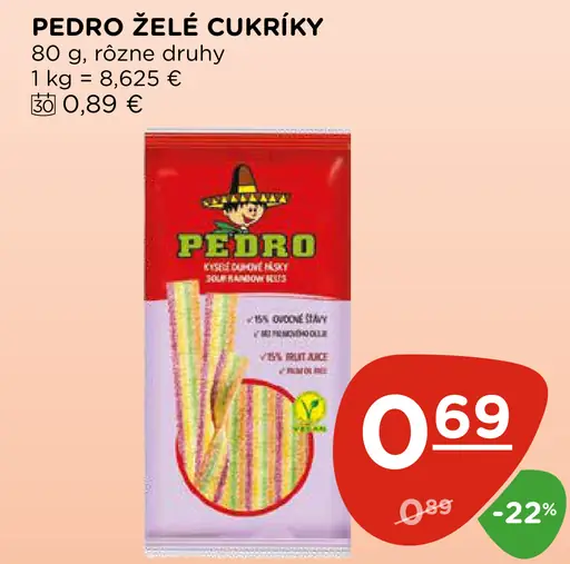 Pedro želé cukríky