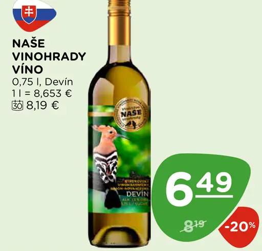 Naše Vinohrady víno