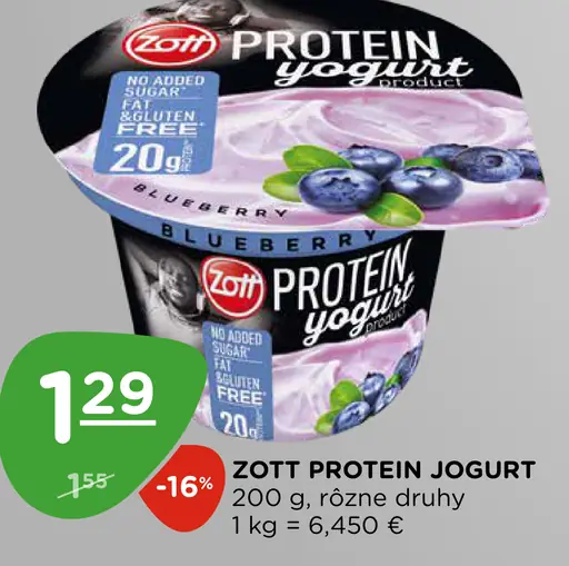 Zott Protein jogurt rôzne druhy