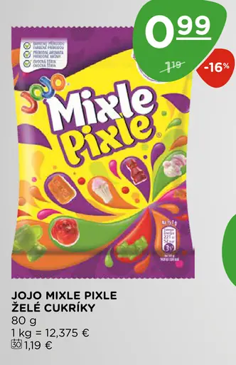 Jojo Mixle Pixle želé cukríky