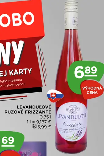 Levanduľové ružové Frizzante