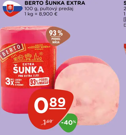 Berto šunka extra