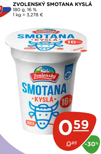 Zvolenský Smotana kyslá