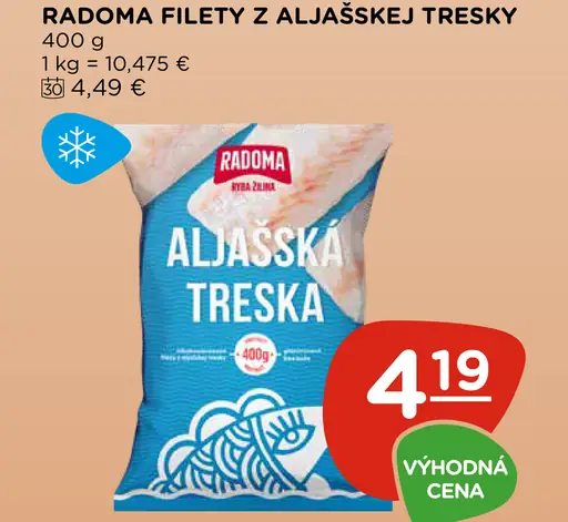 Radoma Filety z aljašskej tresky