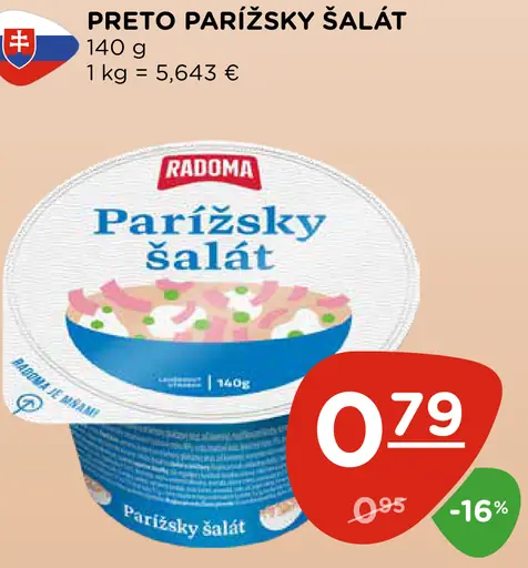 Preto parížsky šalát