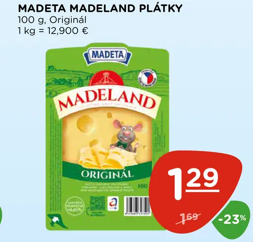 Madeta Madeland plátky