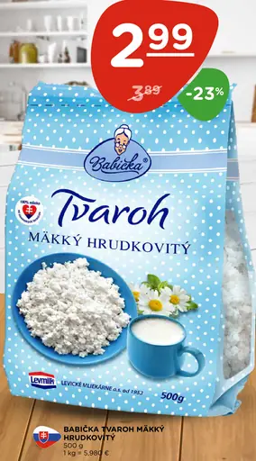 Babička Tvaroh mäkký hrudkovitý