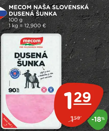 Mecom Naša Slovenská dusená šunka