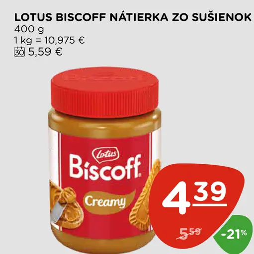 Lotus Biscoff nátierka