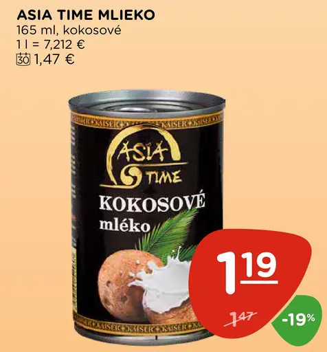 Asia Time kokosové mlieko