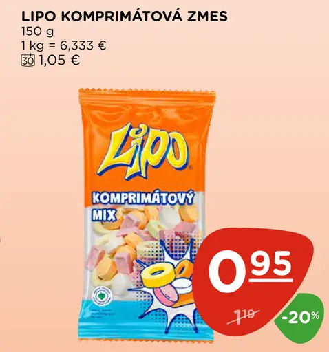 Lipo komprimátová zmes mix