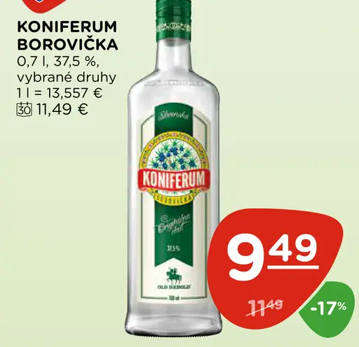 Koniferum Borovička vybrané druhy