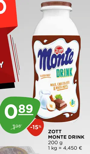 Zott Monte Drink mliečny nápoj