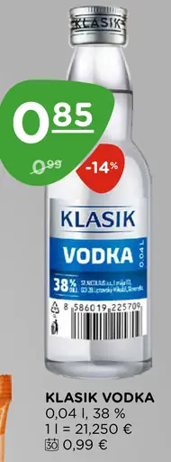 Klasik Vodka 38%