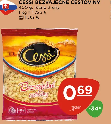 Cessi bezvaječné cestoviny