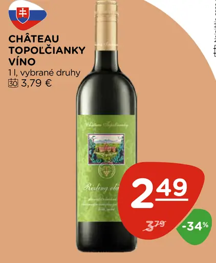 Château Topoľčianky víno