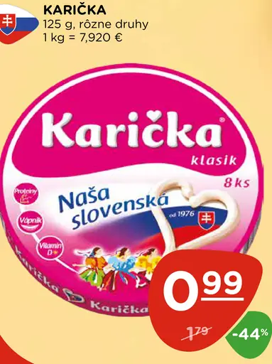 Karička črievko Tavený syr