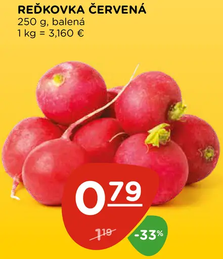 Reďkovka červená 250 g balená