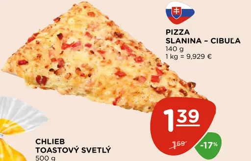 Pizza slanina-cibuľa