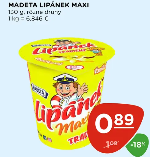 Madeta Lipánek Maxi tvarohový dezert