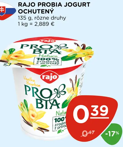 Rajo Probia Jogurt ochutený