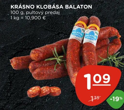 Krášno Klobása Balaton