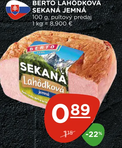 Berto lahôdková sekaná jemná