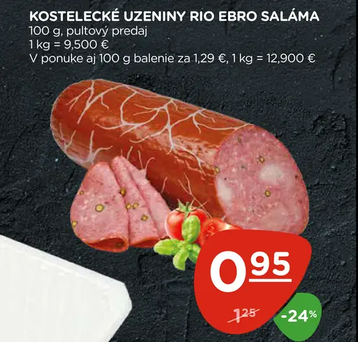 Kostelecké Uzeniny Rio Ebro Saláma